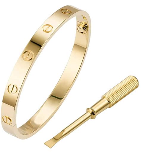 best cartier love bracelet dupe amazon|cartier love collection dupes.